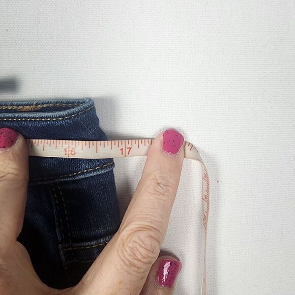 Soft Surroundings Blue Wide Leg Jeans Size 14 Dark Wash Baggy 90s Casual Denim - Picture 3 of 6